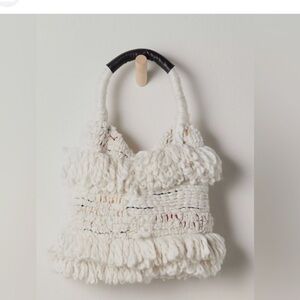 NWT FREE PEOPLE Oslo Cotton Tote In Cream MSRP $148